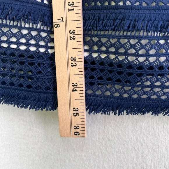 ANTHROPOLOGIE Hutch Crochet Dress Womens 0 Navy Blue Sleeveless Lace NWOT - Picture 15 of 15